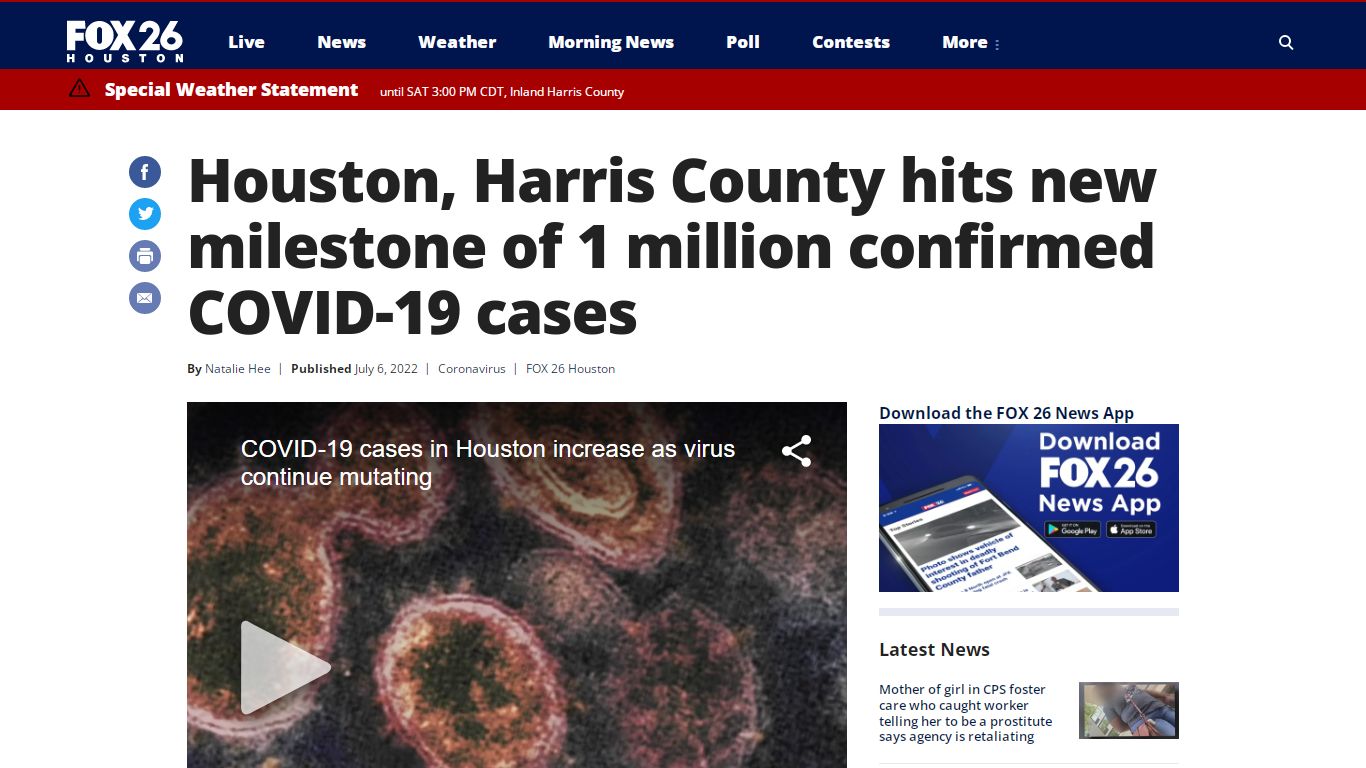 Houston, Harris County hits new milestone of 1 million confirmed COVID ...